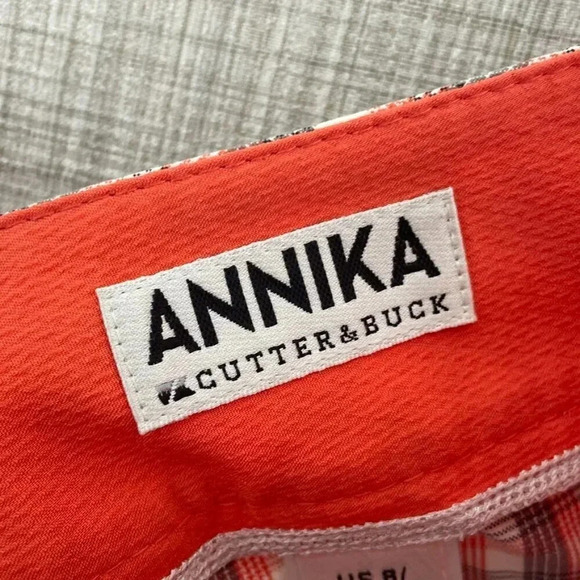 Annika Cutter & Buck Womens golf shorts size 8 plaid 2638 - Picture 4 of 9